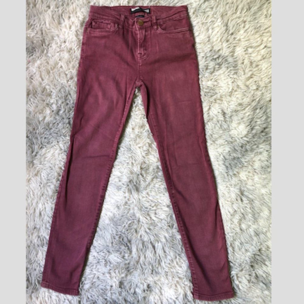 BDG Maroon Cigarette High Rise Jean